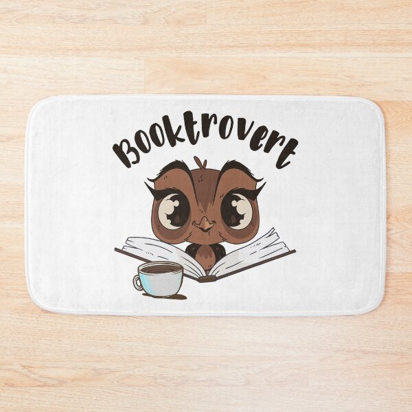 Item preview, Booktrovert owl with book and coffee designed and sold by HandicraftArt.