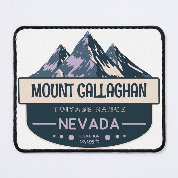 Item preview, Mount Callaghan, Toiyabe Range, Nevada, Mountain Design designed and sold by Wanderful-roads.