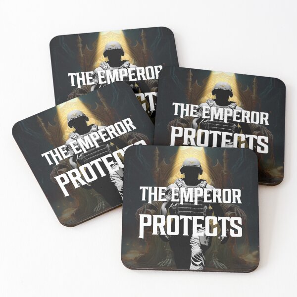 Item preview, The Emperor Protects – Imperial Guard Warhammer 40K Parody Design - White designed and sold by Splyntpop.