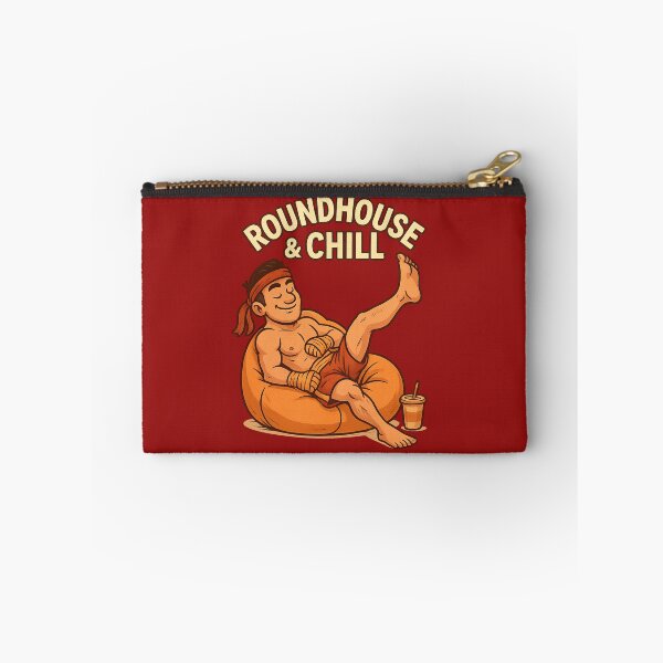 Item preview, Roundhouse & Chill – Funny Muay Thai Kickboxing Fighter Gift for Martial Arts Lovers designed and sold by JaelTees.