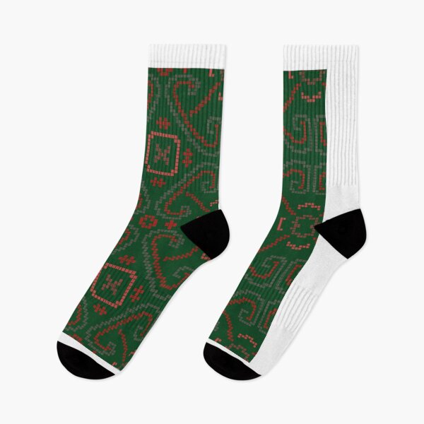 Item preview, Hand-embroidered fabric patterns designed and sold by Art by Tualeg.