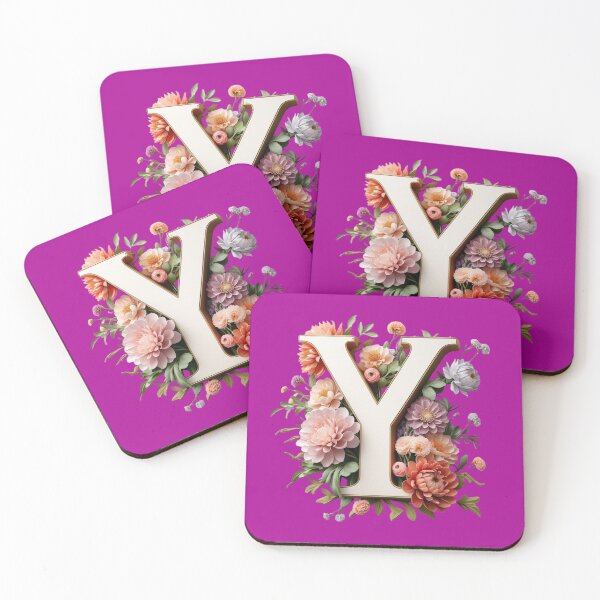 Item preview, Elegant Floral Monogram Letter Y – Botanical Initial with Peonies, Roses & Dahlias | Personalized Gift & Feminine Decor designed and sold by AmenAlways.