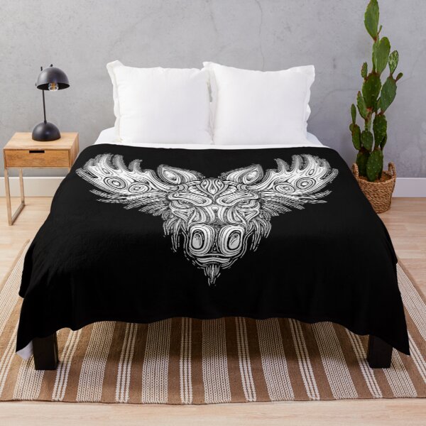 Item preview, Artistic Alaska/Yukon moose tattoo #3 designed and sold by Helios Be. Lavsh.