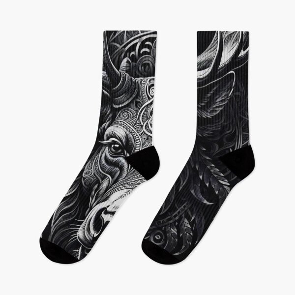 Item preview, Artistic  Alaska/Yukon moose  tattoo #4 designed and sold by Helios Be. Lavsh.