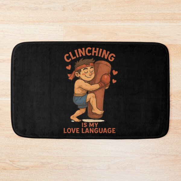 Item preview, Clinch Is My Love Language – Funny Muay Thai & Boxing Fighter Gift for Martial Arts Lovers Black Design designed and sold by JaelTees.