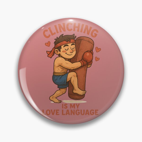 Item preview, Clinch Is My Love Language – Funny Muay Thai & Boxing Fighter Gift for Martial Arts Lovers designed and sold by JaelTees.