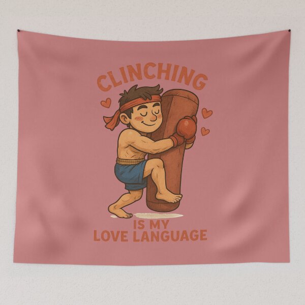 Item preview, Clinch Is My Love Language – Funny Muay Thai & Boxing Fighter Gift for Martial Arts Lovers designed and sold by JaelTees.