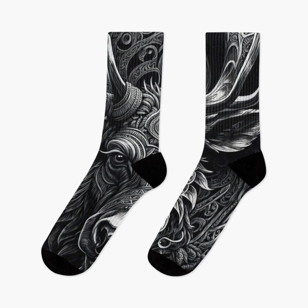 Item preview, Artistic  Alaska/Yukon moose  tattoo #5 designed and sold by Helios Be. Lavsh.