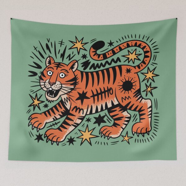 Item preview, Cartoon Tiger designed and sold by 123ks.