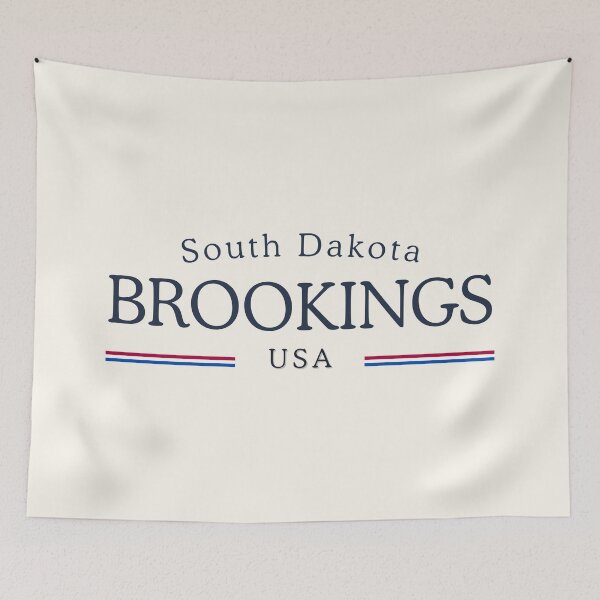Aperçu de l'œuvre Brookings South Dakota Heritage – Crème classique créée et vendue par buglevel.
