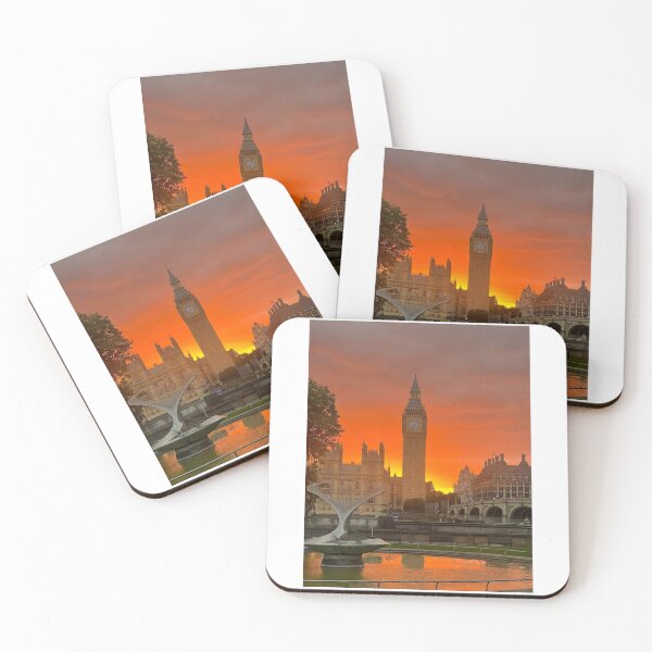 Item preview, Iconic London - Fiery Sunset Spectacular Over Big Ben designed and sold by The Running London Photographer.
