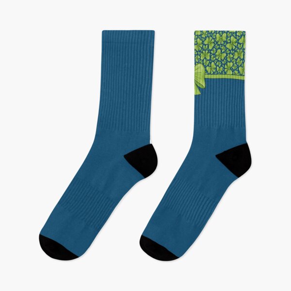 Item preview, Green bow with a ribbon dividing it into a dark blue background with a pattern and without a pattern designed and sold by Cherevan.