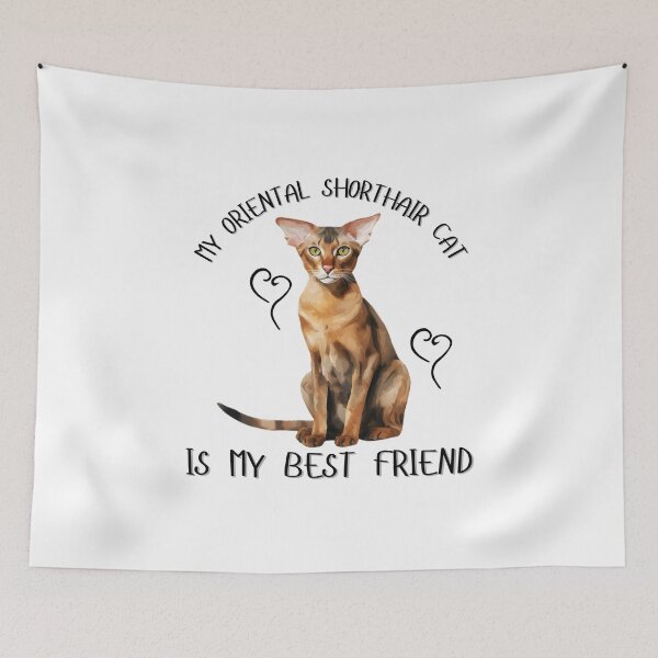 Item preview, My Oriental Shorthair Cat Is My Best Friend designed and sold by Viikis.