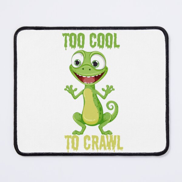 Item preview, Too Cool To Crawl Lizard Lizard Meme, Elio lizard meme Sticker designed and sold by Yemison Art.