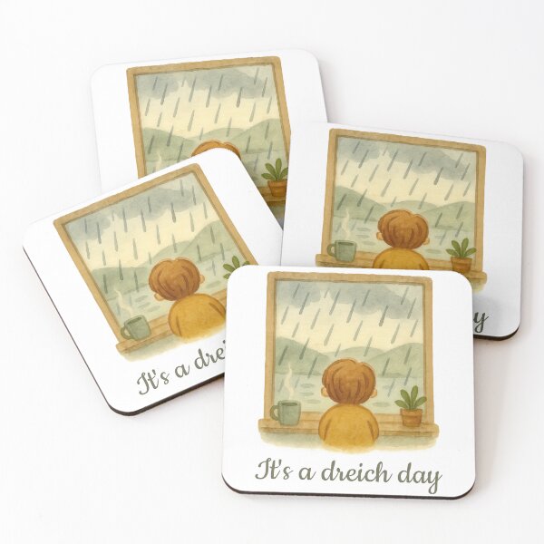 Item preview, Its A Dreich Day Scottish Weather Saying Rain Scotland Humour designed and sold by EdgyEdgeArt.