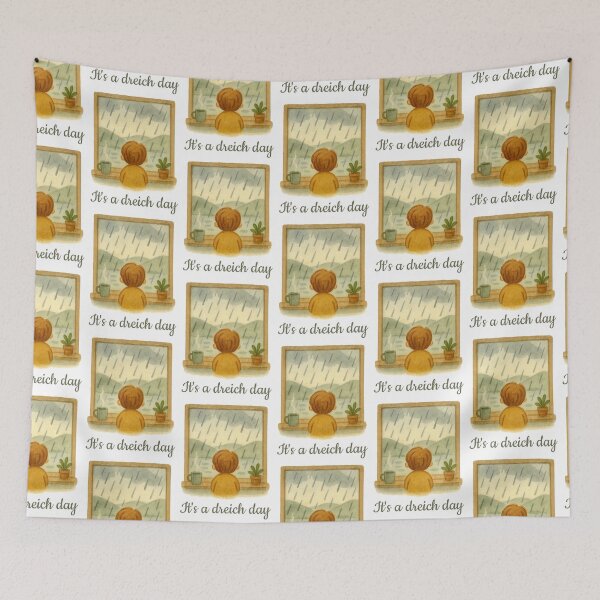 Item preview, Its A Dreich Day Scottish Weather Saying Rain Scotland Humour designed and sold by EdgyEdgeArt.