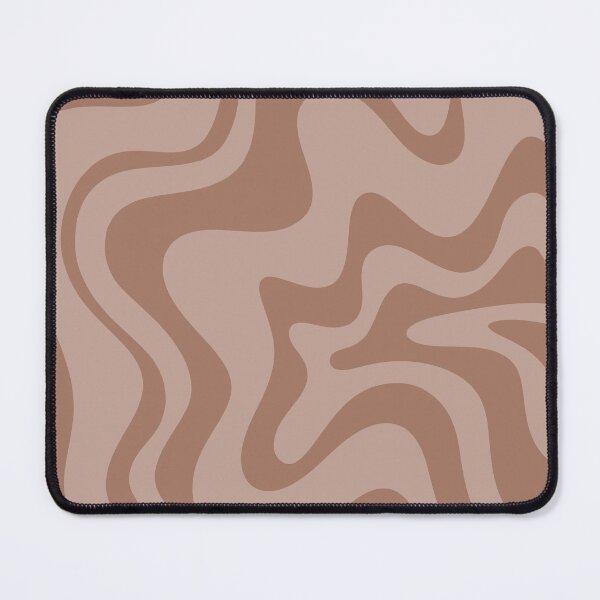 Item preview, Retro Liquid Swirl Abstract Pattern in Double Mocha designed and sold by kierkegaard.