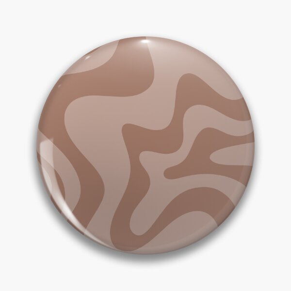 Item preview, Retro Liquid Swirl Abstract Pattern in Double Mocha designed and sold by kierkegaard.