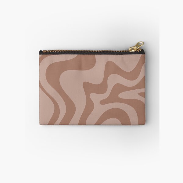 Item preview, Retro Liquid Swirl Abstract Pattern in Double Mocha designed and sold by kierkegaard.