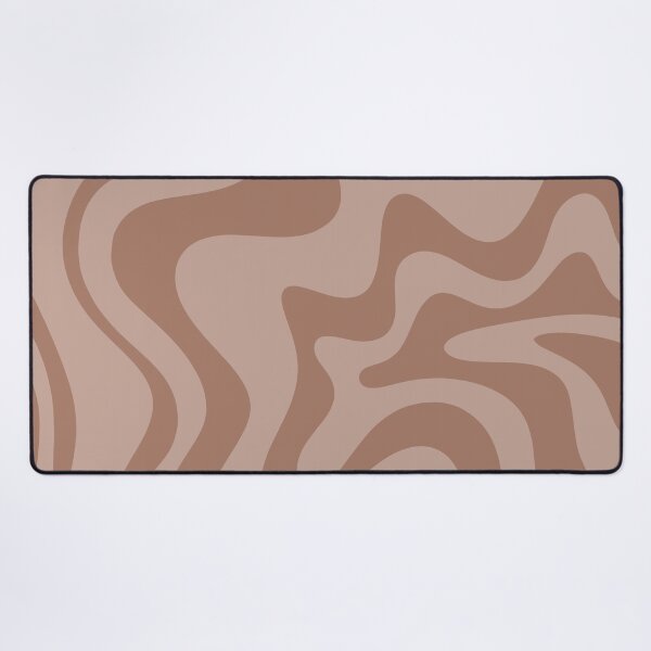 Item preview, Retro Liquid Swirl Abstract Pattern in Double Mocha designed and sold by kierkegaard.
