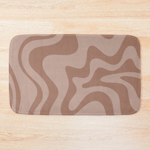 Item preview, Retro Liquid Swirl Abstract Pattern in Double Mocha designed and sold by kierkegaard.
