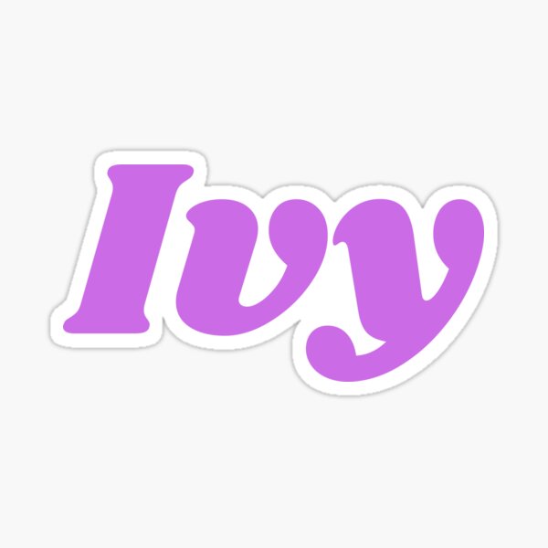 Ivy Name Stickers for Sale | Redbubble