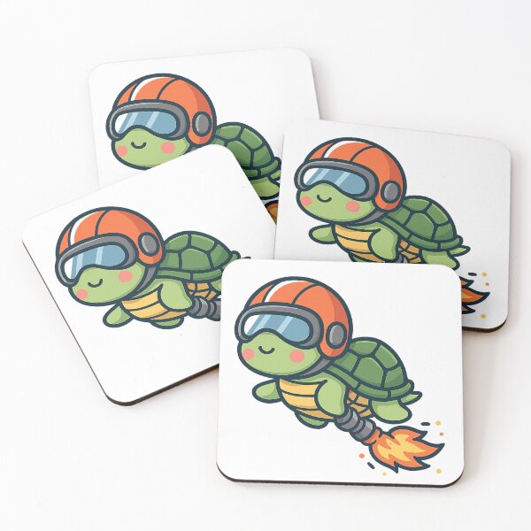 Item preview, Jetpack Turtle – Slow But Brave designed and sold by ALBANAT.