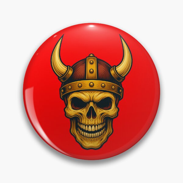 Item preview, Laughing Skull With Horns Coloured High Quality designed and sold by CRUCIBLE 2020.