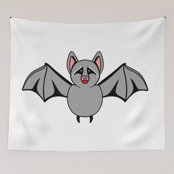 Item preview, Funny Halloween Bat Art designed and sold by Sartoris Art.