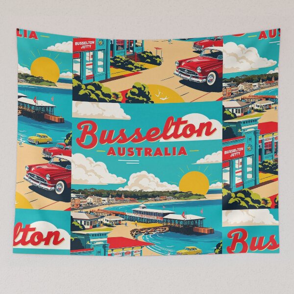 Item preview, Busselton Australia Vintage Travel Tourism designed and sold by TravelersGems.