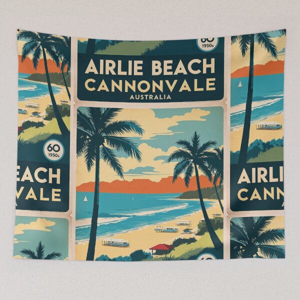 Item preview, Airlie Beach Australia Vintage Travel Tourism designed and sold by TravelersGems.