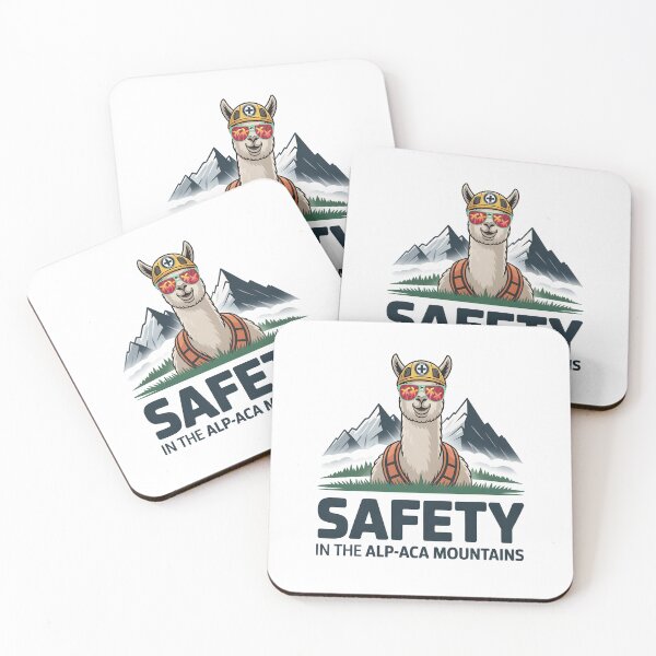 Item preview, Funny Alpaca Mountain Safety Hiking Adventure designed and sold by PeteLawliiet.