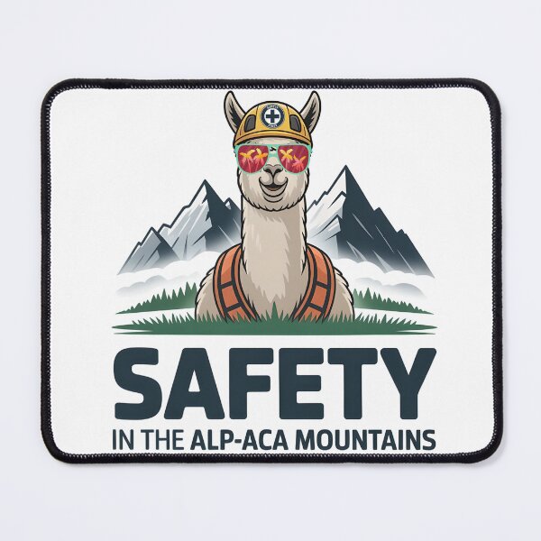 Item preview, Funny Alpaca Mountain Safety Hiking Adventure designed and sold by PeteLawliiet.