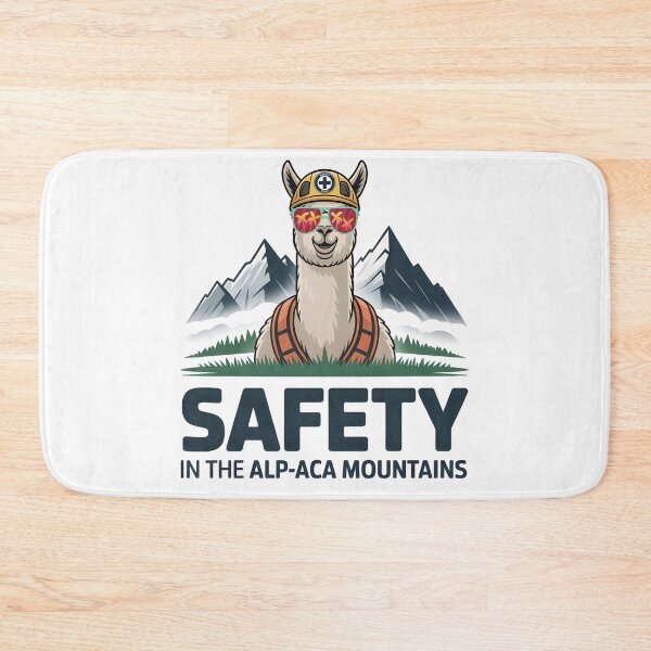 Item preview, Funny Alpaca Mountain Safety Hiking Adventure designed and sold by PeteLawliiet.