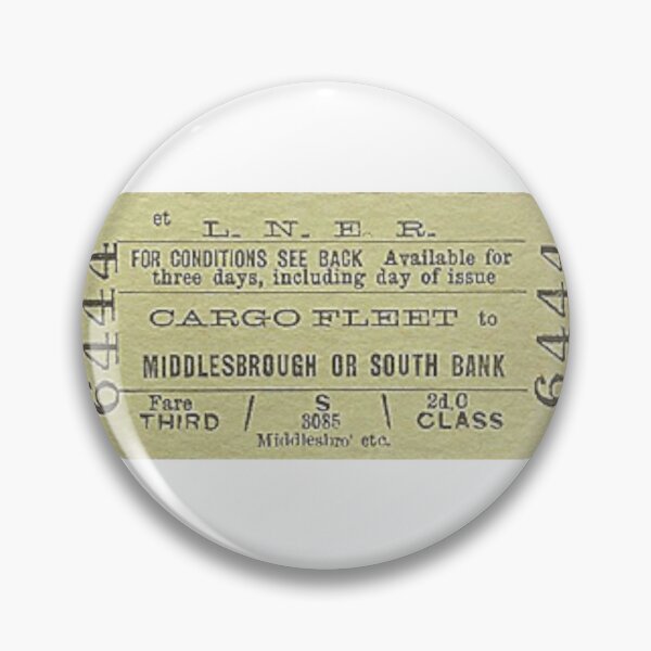 Item preview, Middlesbrough Cargo Fleet South Bank LNER Train Ticket designed and sold by Logo-A-GoGo.