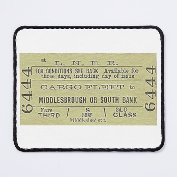 Item preview, Middlesbrough Cargo Fleet South Bank LNER Train Ticket designed and sold by Logo-A-GoGo.
