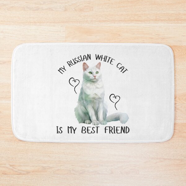 Item preview, My Russian White Cat Is My Best Friend designed and sold by Viikis.