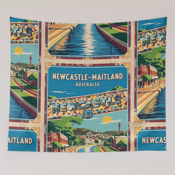 Item preview, Newcastle Maitland Australia Vintage Travel Tourism designed and sold by TravelersGems.