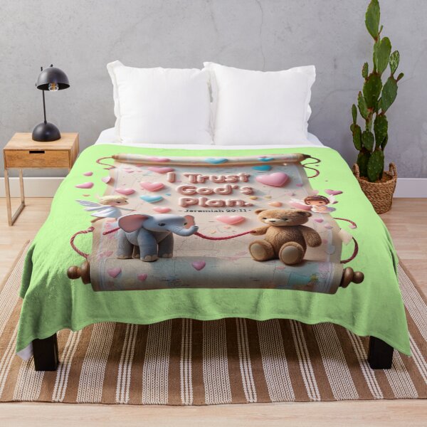 Item preview, Christian Mental Health Support – I trust God's Plan, Jeremiah 29:11 | I Trust God’s Plan Kawaii Bible Verse for Wellness & Healing designed and sold by AmenAlways.