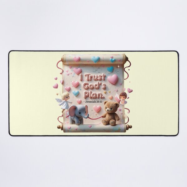 Item preview, Christian Mental Health Support – I trust God's Plan, Jeremiah 29:11 | I Trust God’s Plan Kawaii Bible Verse for Wellness & Healing designed and sold by AmenAlways.