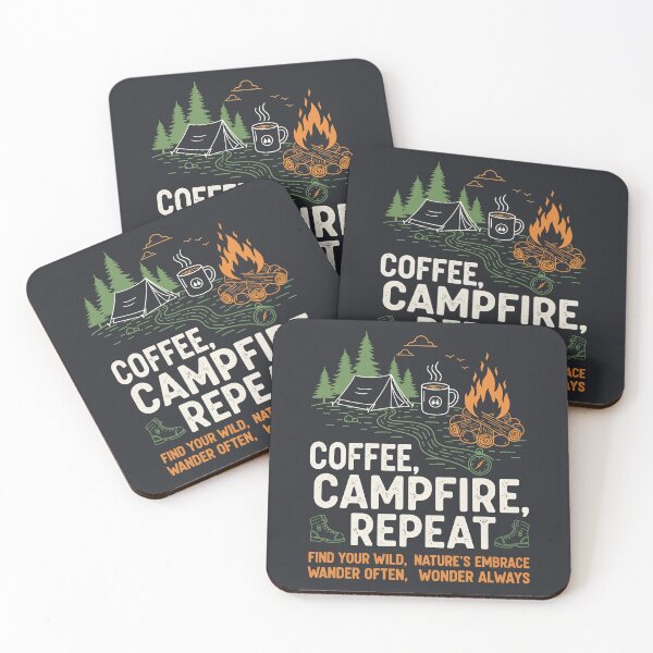 Item preview, Coffee, Campfire, Repeat designed and sold by Amir Faysal.