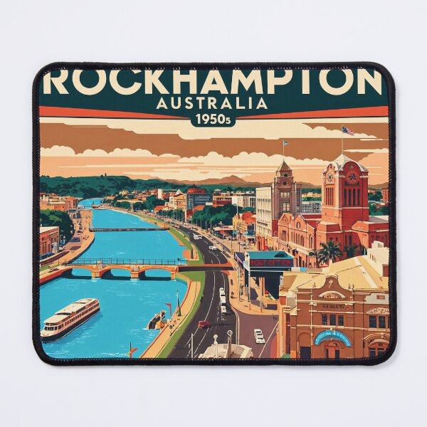 Item preview, Rockhampton Australia Vintage Travel Tourism designed and sold by TravelersGems.