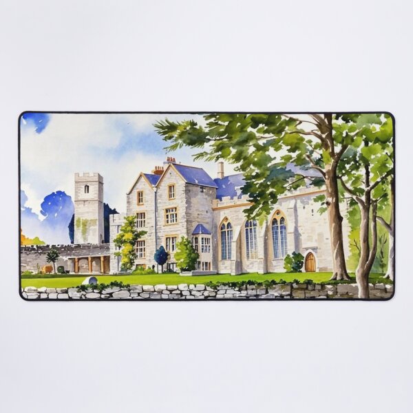 Item preview, Dartington hall(Watercolour + AI) designed and sold by artsmeow.