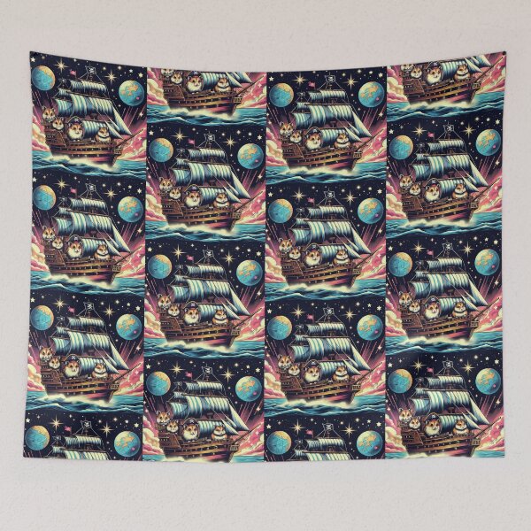 Item preview, cute pirate hamsters designed and sold by Dogandesighn.