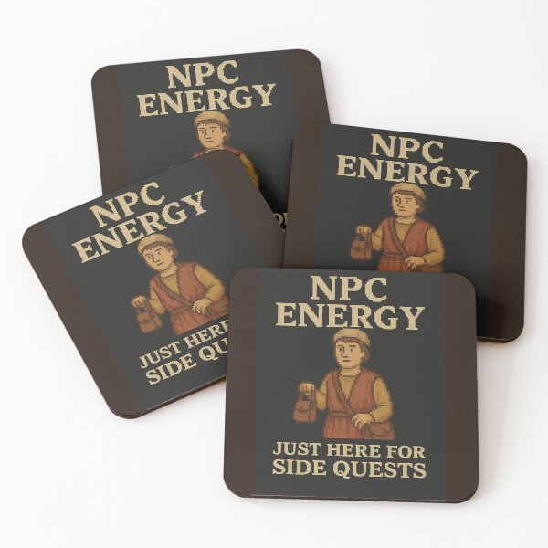 Item preview, NPC Energy - Just Here for Side Quests designed and sold by Grand Illusions.