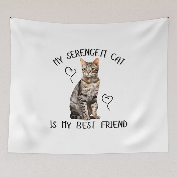 Item preview, My Serengeti Cat Is My Best Friend designed and sold by Viikis.
