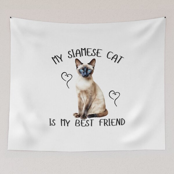 Item preview, My Siamese Cat Is My Best Friend designed and sold by Viikis.