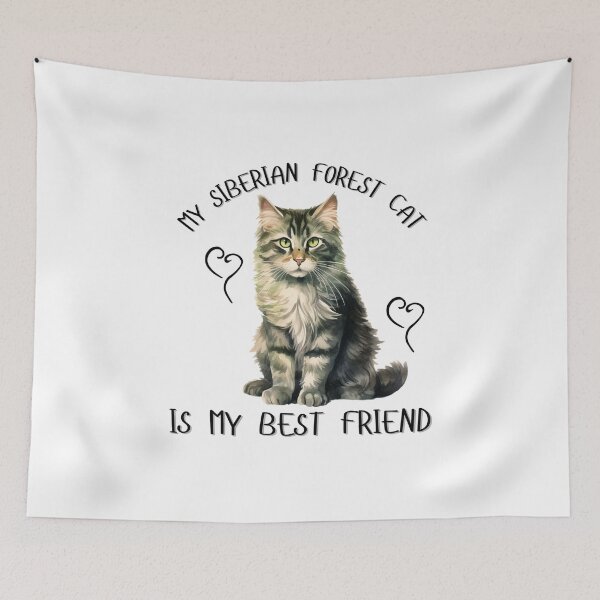 Item preview, My Siberian Forest Cat Is My Best Friend designed and sold by Viikis.