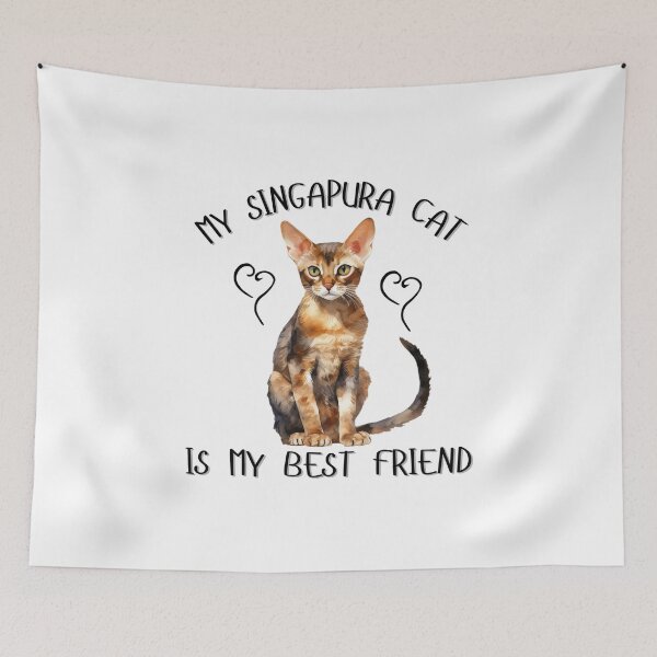 Item preview, My Singapura Cat Is My Best Friend designed and sold by Viikis.