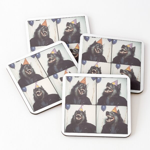 Item preview, Halloween Werewolf Monster Strip – Photobooth of Partying Werewolf designed and sold by RockFireMerch.